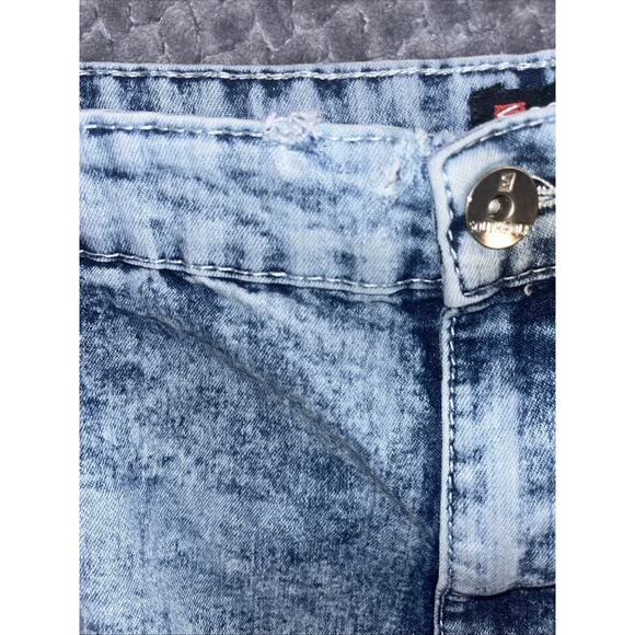 Southpole Vtg Y2K Loose Stretch Baggy Jean 44x32 Blue Distressed Acidwashed - Picture 8 of 8